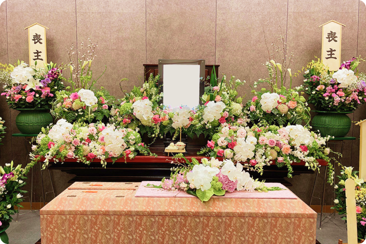 生花祭壇の写真